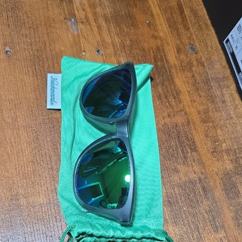 Polaroid Black Sunglasses with Blue Lenses